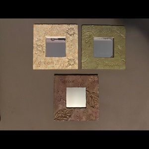 Inspirational Mirrored Wall Hangings Set